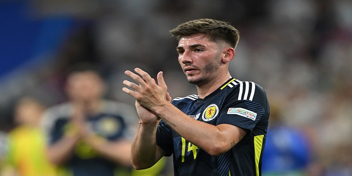 Cầu thủ Billy Gilmour ngôi sao sáng nhất của đội tuyển Scotland trong trận đấu với Thụy Sĩ tại Euro 2024