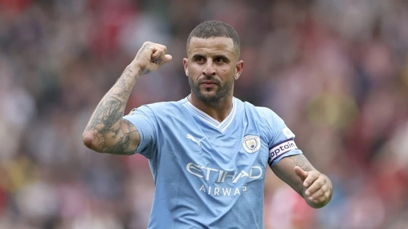 Cầu thủ Kyle Walker ra đi sẽ ảnh hưởng đến sức mạnh hàng phòng ngự của Manchester City