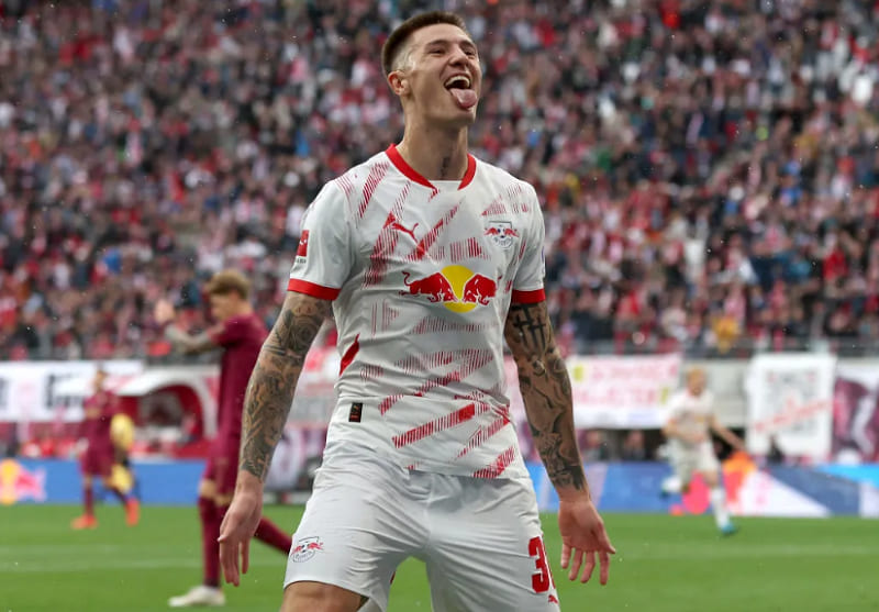 Cầu thủ Benjamin Sesko cũng là mục tiêu được Arsenal theo dõi sát sao