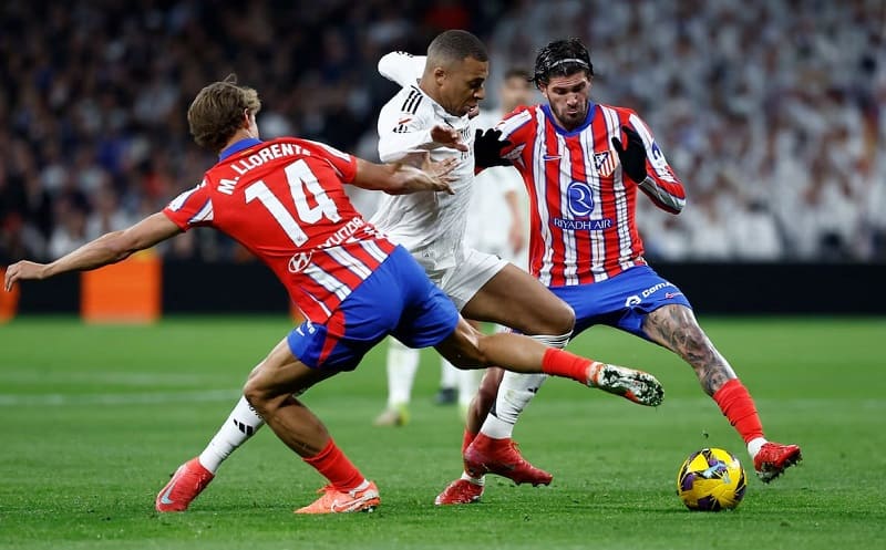 Trận đấu kịch tính giữa Atletico Madrid và Real Madrid