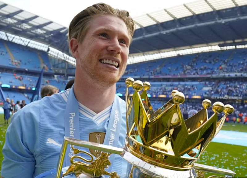 Cầu thủ De Bruyne đã chia tay Man City sau trận đấu thành công trước Bournemouth