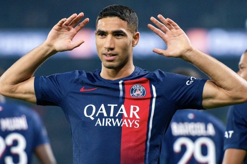 Cầu thủ Achraf Hakimi ghi bàn mở tỷ số